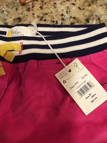 NWT mini boden Girls corduroy pants Hot pink size 8 - Picture 4 of 6