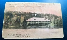 RPPC Color Tint Postcard MANCHESTER New Hampshire sent 1911