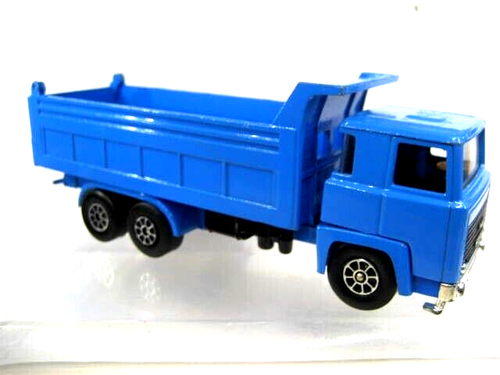 Vintage 1970s Playart Fast Wheels #141 Dump Truck 7903 Blue 6" Long 1:43 Scale