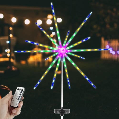Solar Firework Light LED Outdoor Garden Landscape Decor Explosion Star Lawn Lamp - Bild 5 von 20