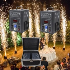 2pc &case 600W Cold Spark Machine Stage Effect DMX Firework Sparkler Party event