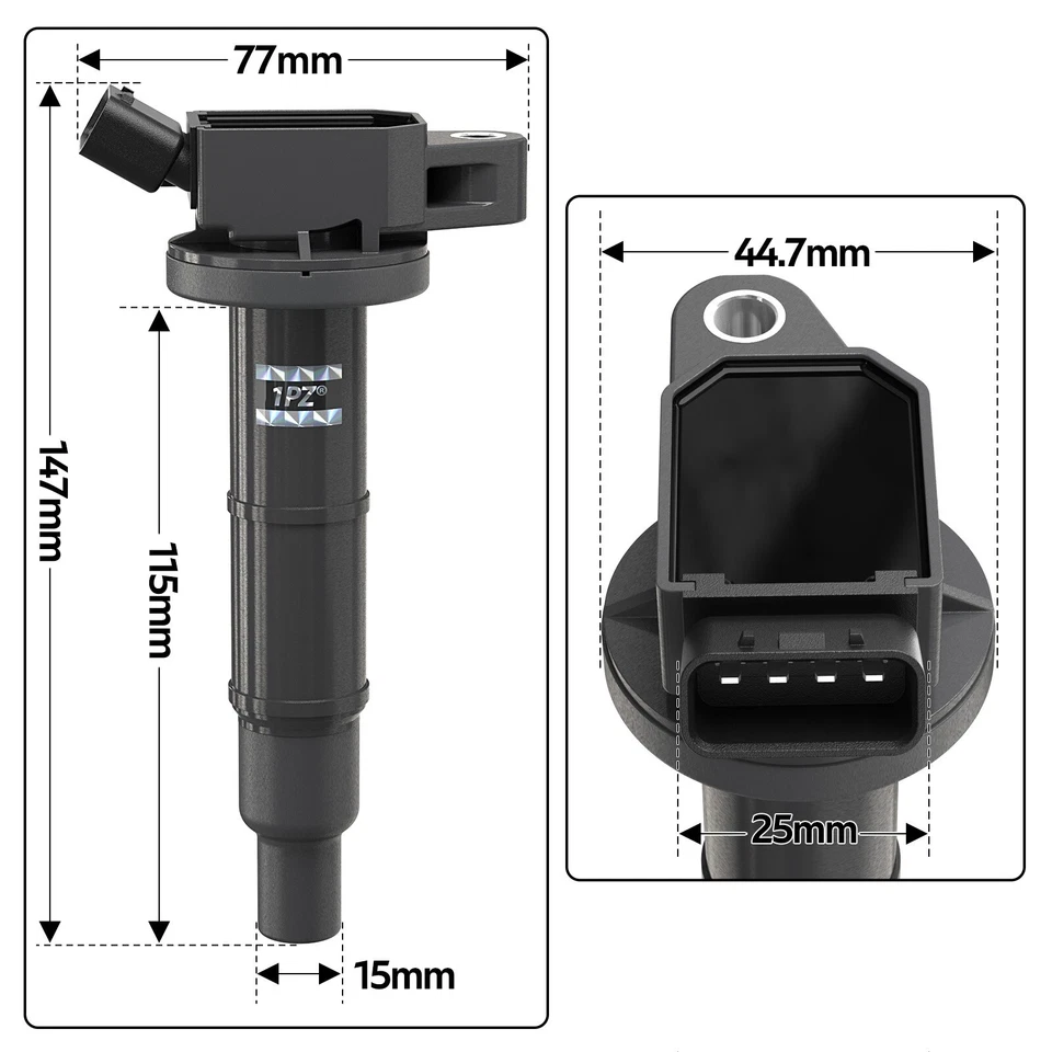 4x Ignition Coil Set For Denso 673-1307 Lexus HS250h Pontiac Vibe 2.4L L4 UF333 - Image 2 of 4