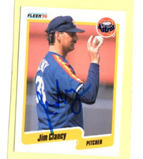 Autographed Jim Clancy Astros 1990 Fleer  Deceased