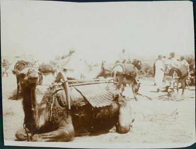 Maroc, Oujda, le camp, 1913 Vintage silver print Tirage argentique 8x10