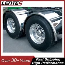 80" Stainless Steel Smooth Full Fenders Pair For Peterbilt FL KW PR