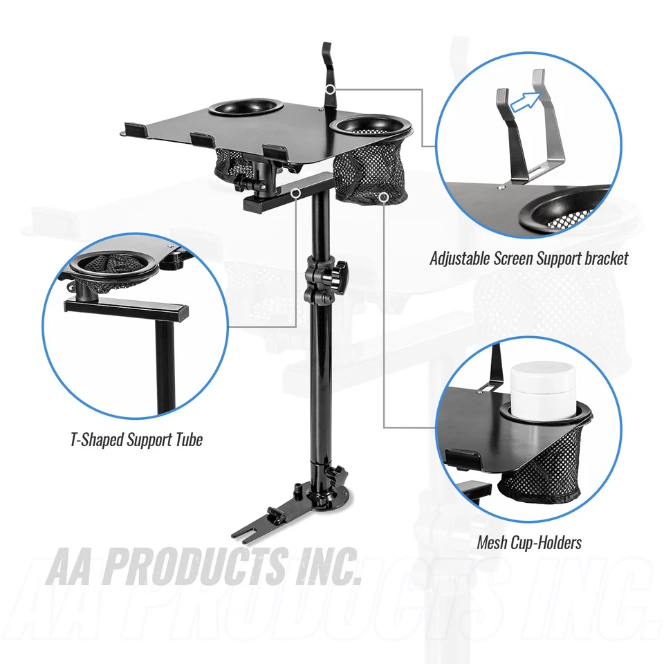K005-B1 Car Laptop Mount Truck Vehicle Notebook Stand Holder with Non-Drilling - Image 3 of 4