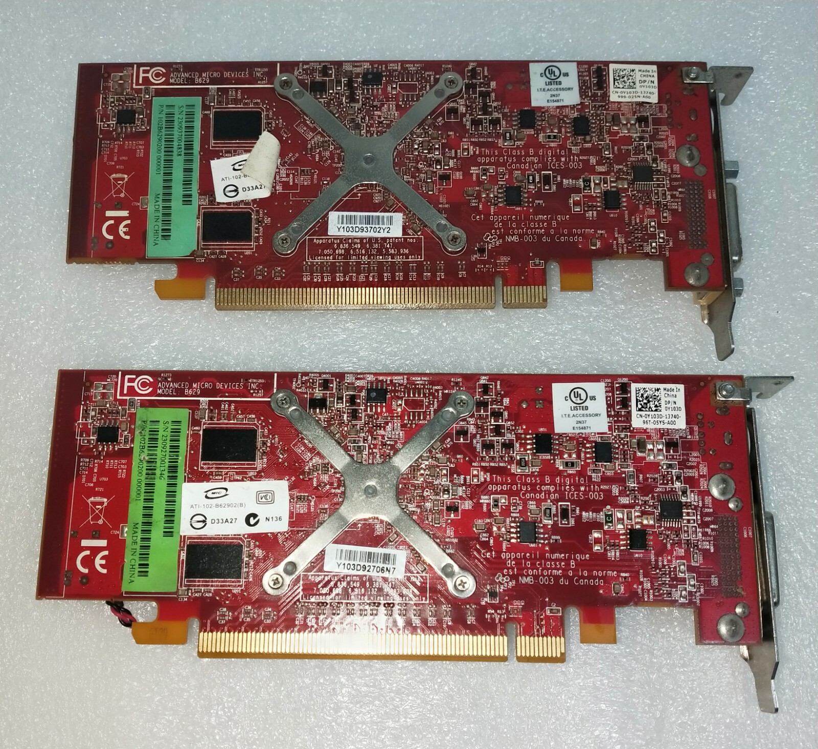 ATI Radeon Graphics Card Advanced Micro Devices B629/109 B62941-00 (LOT OF  2) | eBay