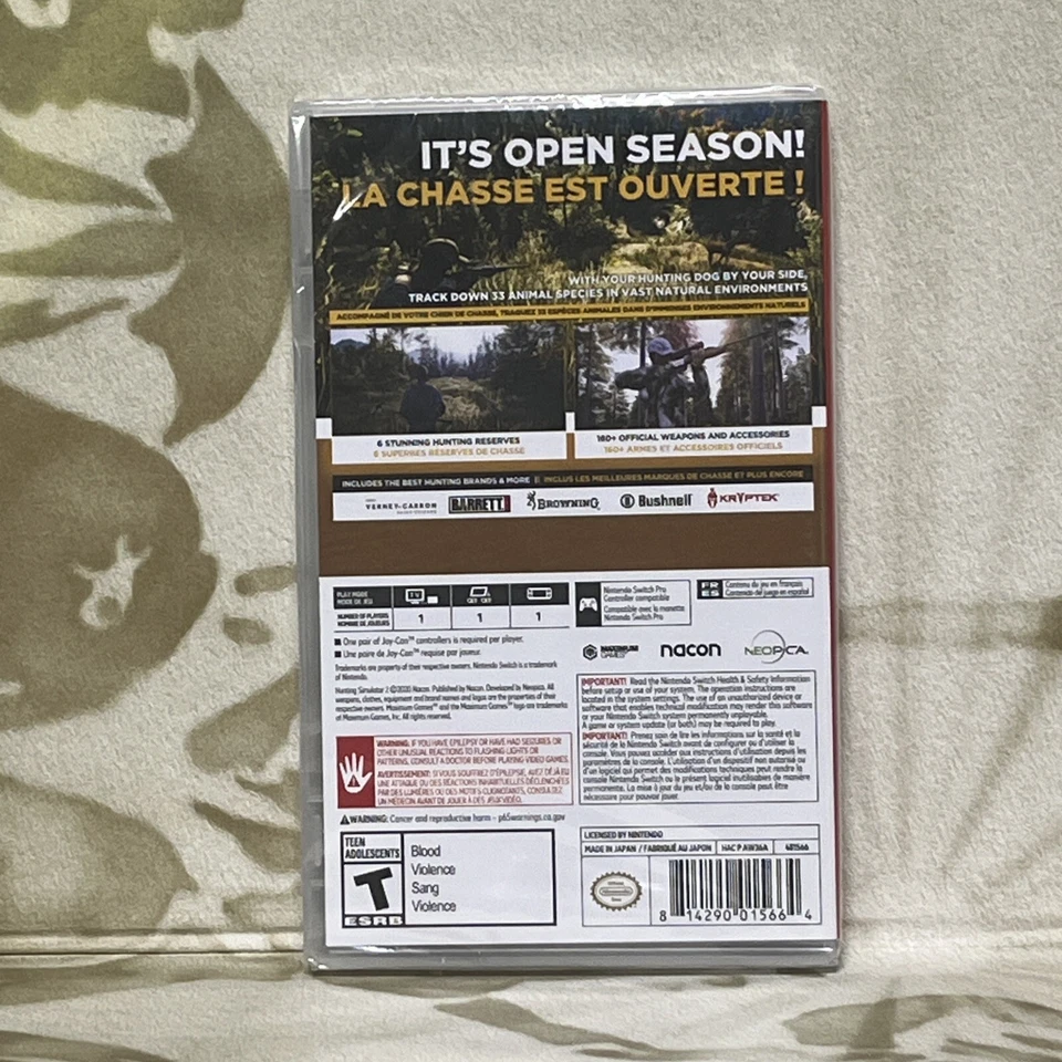 Hunting Simulator 2 - Nintendo Switch ¡Sellado de fábrica!! Foto 2 de 2