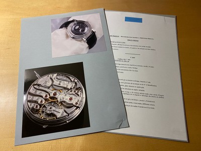 PARMIGIANI FLEURIER Press dossier - Watches - REPETITION MINUTE Ref. U 3600