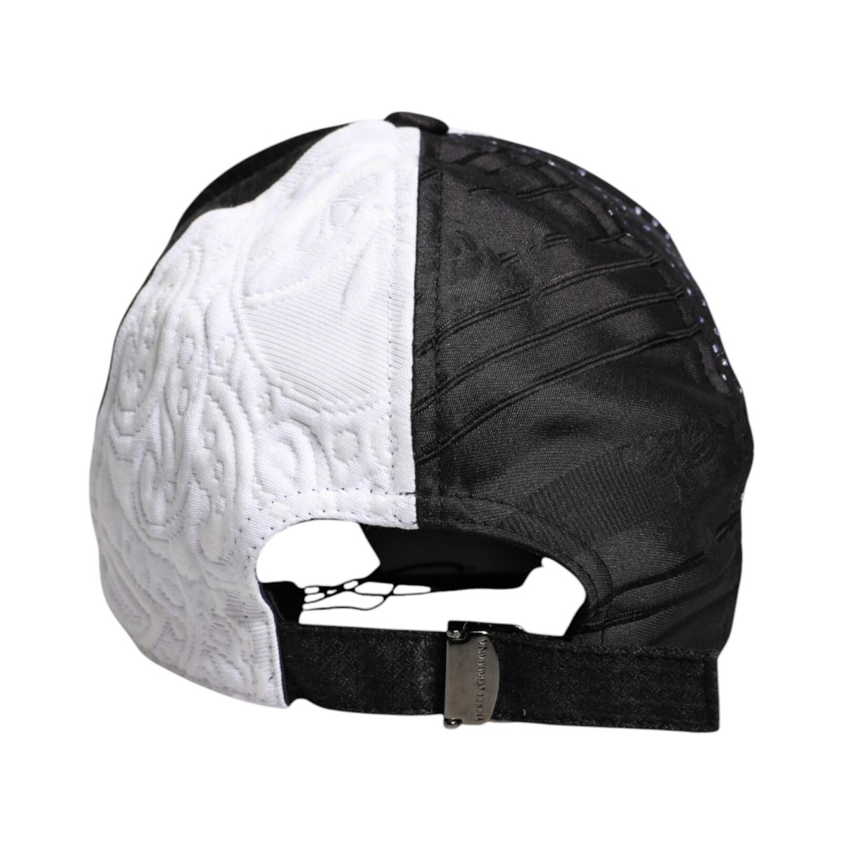 Dolce & Gabbana Black and White Polka Dot Hat DOLCE & GABBANA Hat White Cotton Big Polka Dot Pattern  main image 3