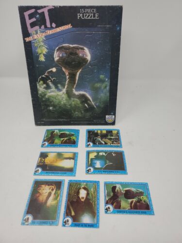 VTG LOT~ET The Extra-Terrestrial 15 Piece Tray Puzzle Craft Master & 7 CARDS