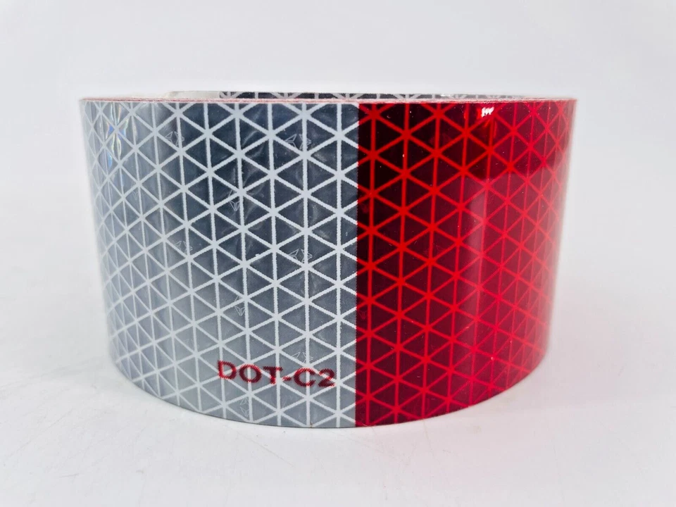 New Oralite 18804 Conspicuity Marking Tape Red/White 2in Wide 30ft Long 53TX85 - Image 3 of 4