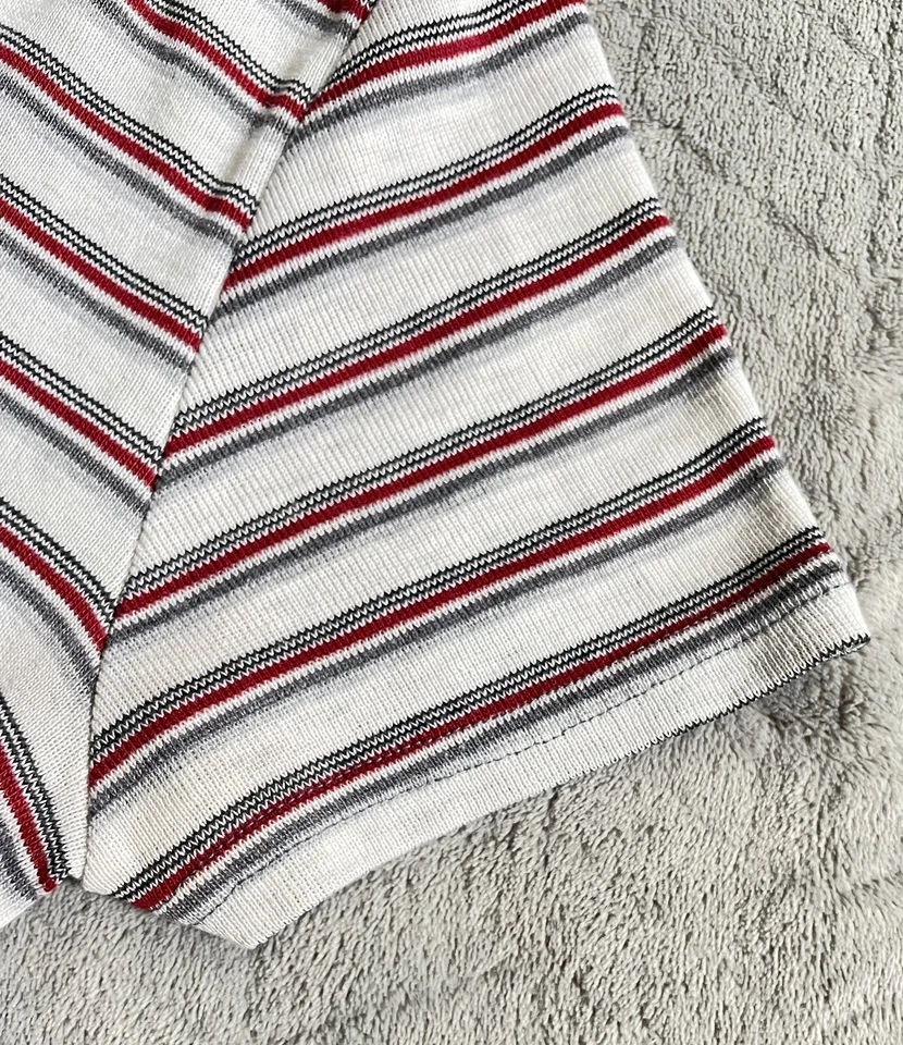 Camiseta Vintage Hang Ten Rayas Cuello en V Surfista Patín Playa Niños Talla Grande Juvenil Foto 4 de 4