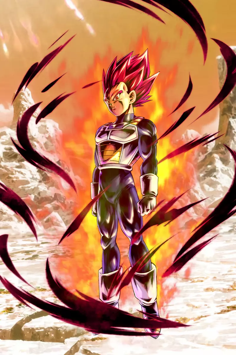 Dragon Ball Poster SSJ God Vegeta Red 12in x18in Free Shipping