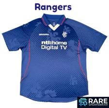 AUTHENTIC VINTAGE RANGERS 2002-03 NTL HOME FOOTBALL SHIRT  XL ADULT  (V GOOD)