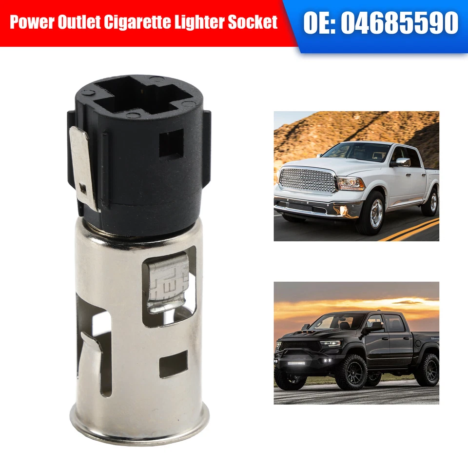 Power Outlet Cigarette Lighter Socket 04685590 For Dodge Ram #8 - Image 3 of 4
