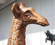 JARU 1978 vtg mcm giraffe sculpture african animal table art statue chalkware