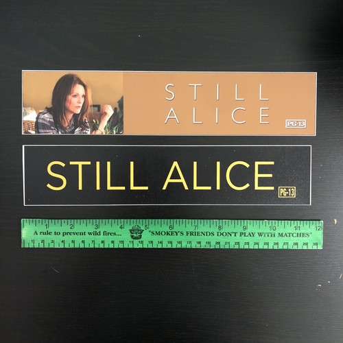 STILL ALICE Movie Mylar Poster 2 Set 2.5x11.5 Julianne Moore Kristen Stewart