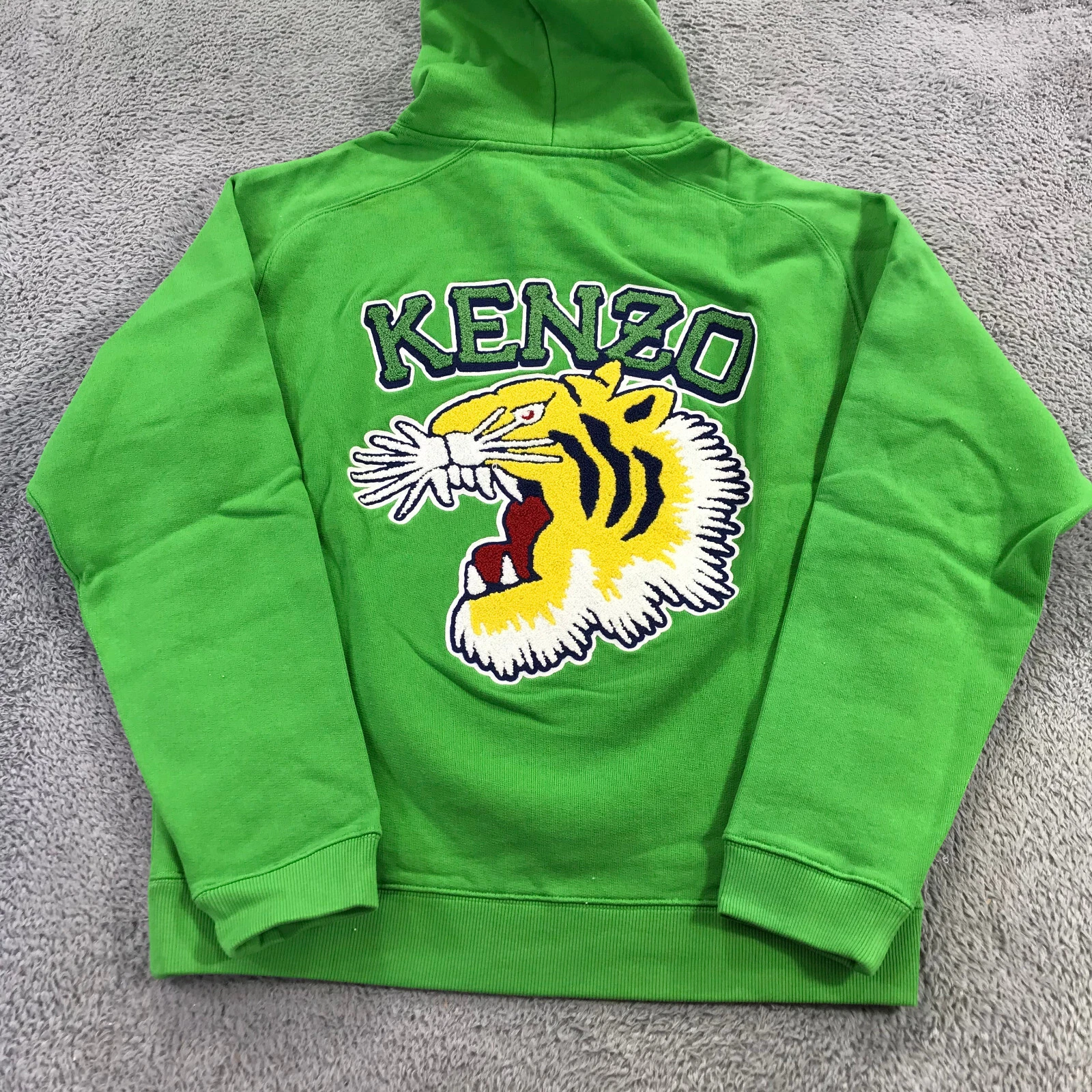 KENZO maglione uomo medio ricamato Tiger University 1970 felpa con cappuccio A3