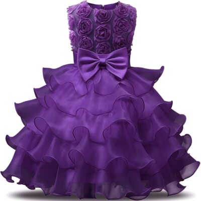 open lace back dress Elegant Girls Dresses High-End Luxury Dresses Girls Performance Dress –  marryshe