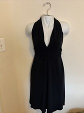 NWT Women’s Laundry By Shelli Segal Dress Black Halter Formal Evening SZ.6