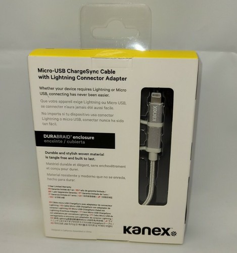 Kanex USB-C to Micro USB chargesync, cable with lightning. - Picture 2 of 2