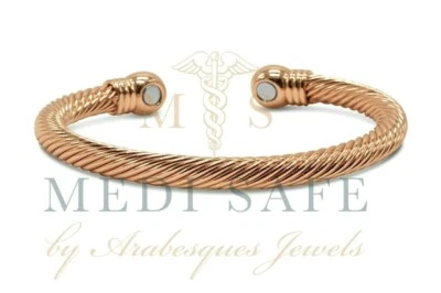 QUALITÄT ROSEGOLD/KUPFER MAGNET DREHMOMENT ARMREIF/ARMBAND/ARTHRITIS SCHMERZLINDERUNG