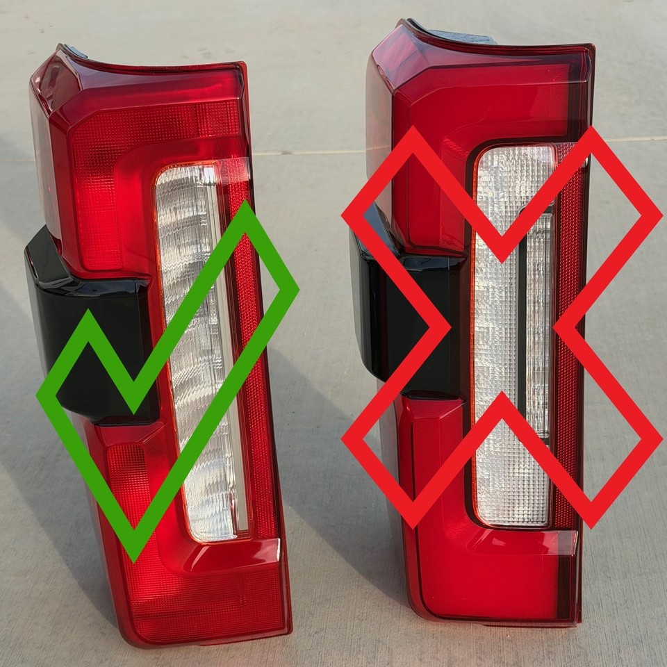 2023-2025 F250 Smoked Tail Lights BLIS Black 🔥 CUSTOM Tinted BLIND SPOT ...