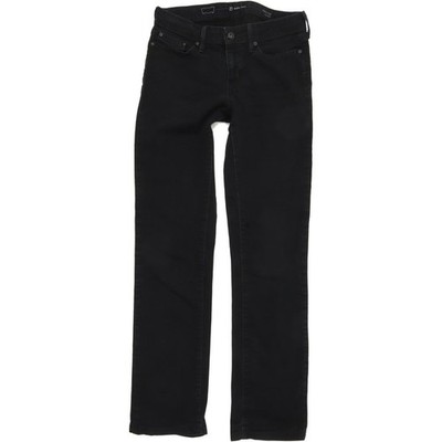 Levi's Slight Curve  Damen Schwarz Straight Stretch Jeans W27 L30 (74262)