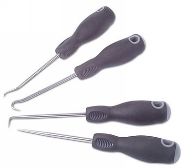 LASER 3444 Mini Pick und Haken Set 4-teilig Edelstahl für Dichtungen und O-Ringe
