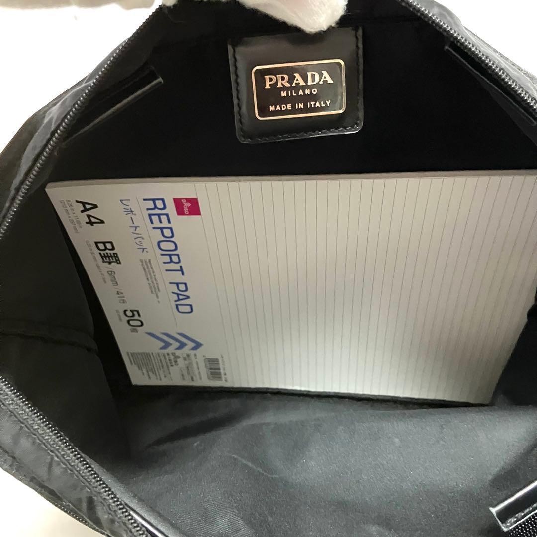 Prada tote bag large capacity triangular logo nyl… - image 19