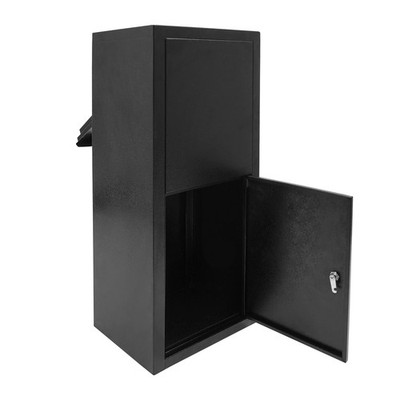 Parcel Drop Box Package Delivery Box Large Mail Box with Key Lock 38*29*90cm