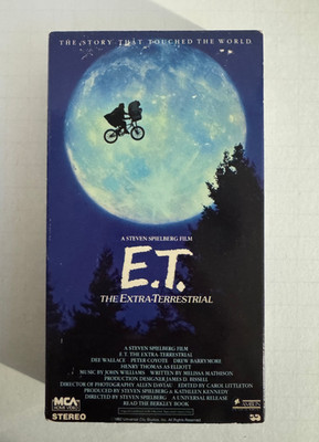 E.T. The Extra-Terrestrial VHS Movie Drew Barrymore PG HI-FI Stereo VG+