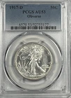 1917-D Obverse Walking Liberty Half Dollar : PCGS AU53