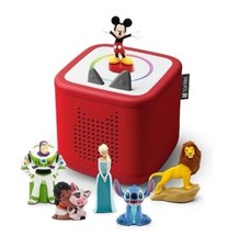 Tonies Disney Toniebox 2 Bundle-Red With 6 Tonies Characters New Free Shipping