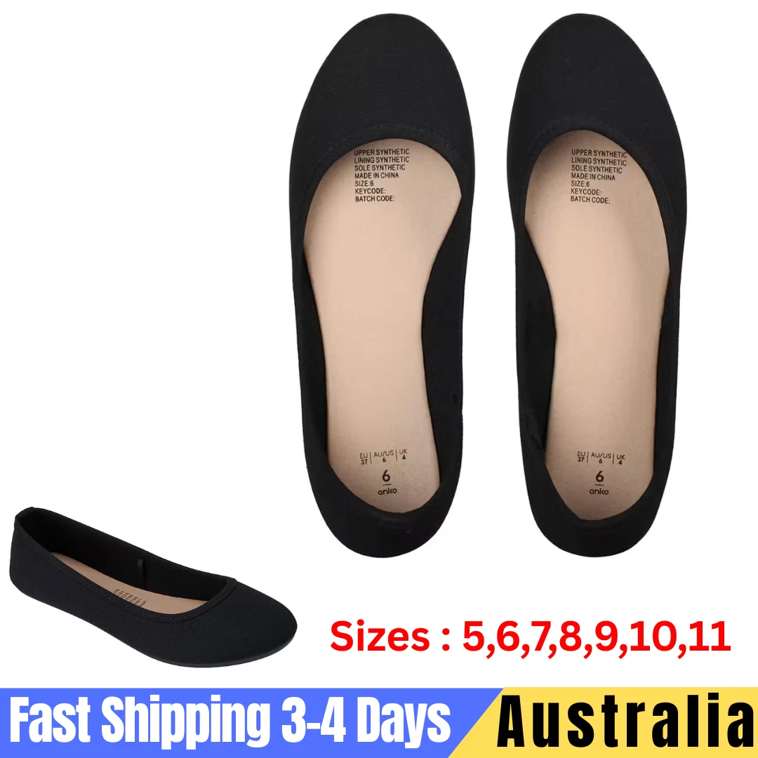 Women's Round Toe Ballet Flats Slip On Comfort Casual Shoes Synthetic
