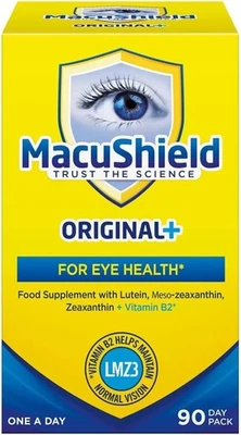 MacuShield Original Plus Capsules - 90-Day Pack, Eye Health Supplement* with Lut