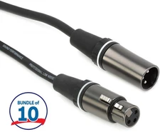 Gator Cableworks Composer Series Microphone Cable - 3 foot (10-pack)