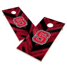 NC State Cornhole Set Wolfpack Regulation Size Foldable Legs UV Printed