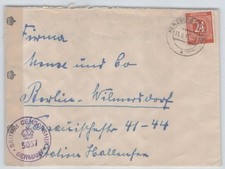 All. Bes. Brief britische Zensur HERZBERG 11.6.47 nach BERLIN [451]