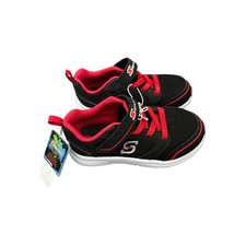 S Sport By Skechers Kids Boys Black Red Hook Loop Athletic Sneakers Size 11 NEW