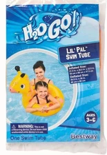 Bestway H2O GO Lil’ Pal Giraffe Swim Tube Age 3–6 Pool Float Ring NEW Inflatable