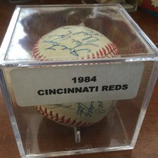 1984 Reds Signed Team Baseball-Pete Rose