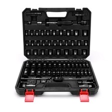 3/8" Drive Socket Set 109-Piece SAE 5/16"-15/16"  Metric 6mm-24mm - Deep