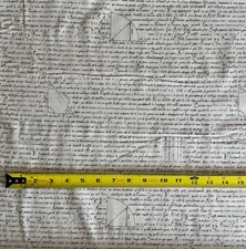Basicgrey Handwriting Writing Fabric Moda - 1 Yard