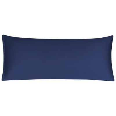 Kissenbezug 100% Baumwolle Reißverschluss (20x48, marineblau, 1 Stück)