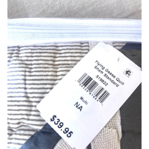 LL Bean Flying Geese Standard Quilted Pillow Sham | set of 2 NEW - Picture 6 of 8