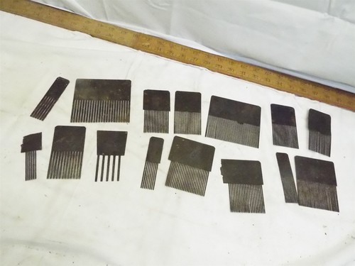 Lot Early Primitive Taylor Grain Painting Combs Painters Tools Furniture Tole