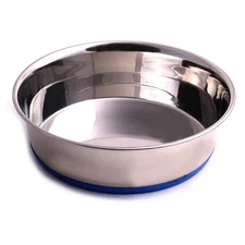 Heavy Non-Skid Stainless Steel Dog Bowls Pack by
