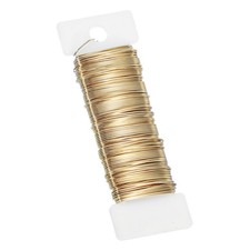 38Yard Floral Wire Flexible Paddle Wire 20 Gauge Florist Wire Gold